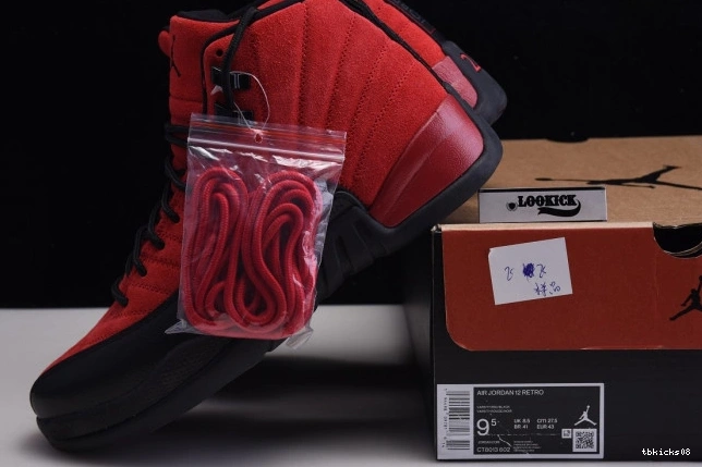 Rep TBkick CT8013-602 Jordan 12 Flu Retro Game Air Reverse 0812